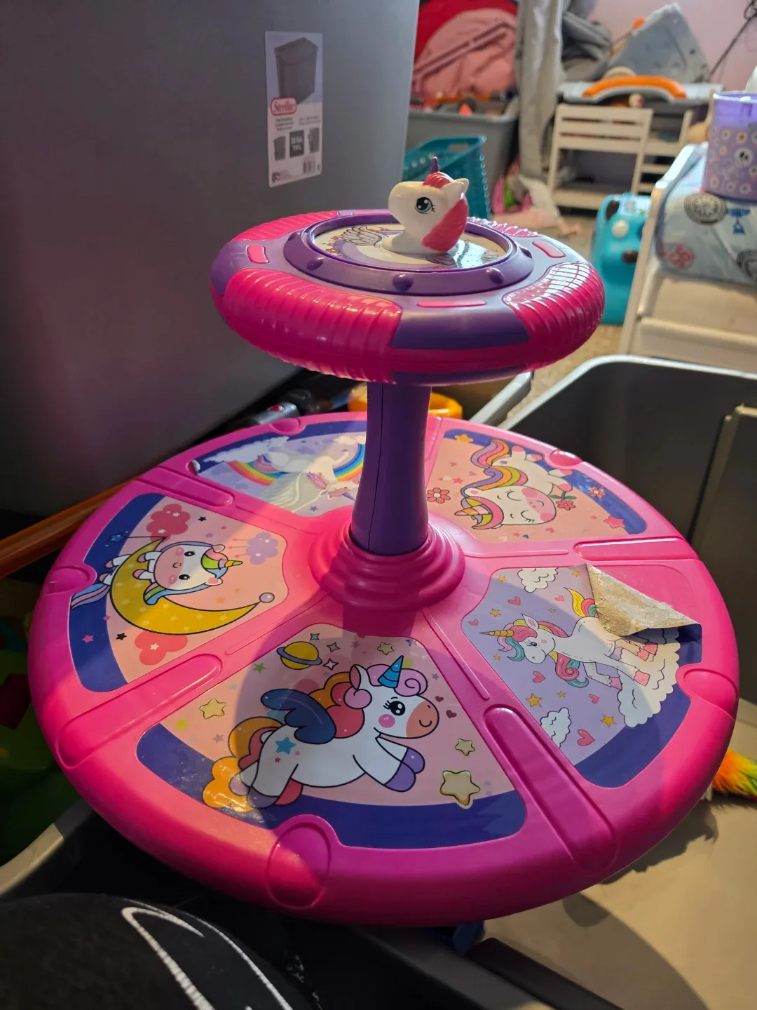 Unicorn Spinning Toy Ride-On