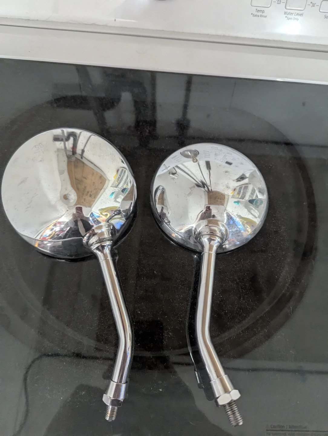 Vintage Chopper or Bobber  Motorcycle Mirrors