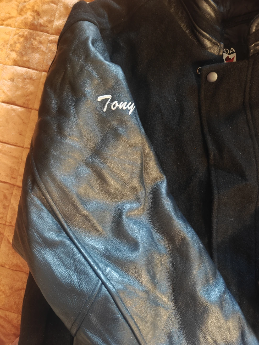 Devoe High Performance Coatings Varsity leather Jacket - photo 3