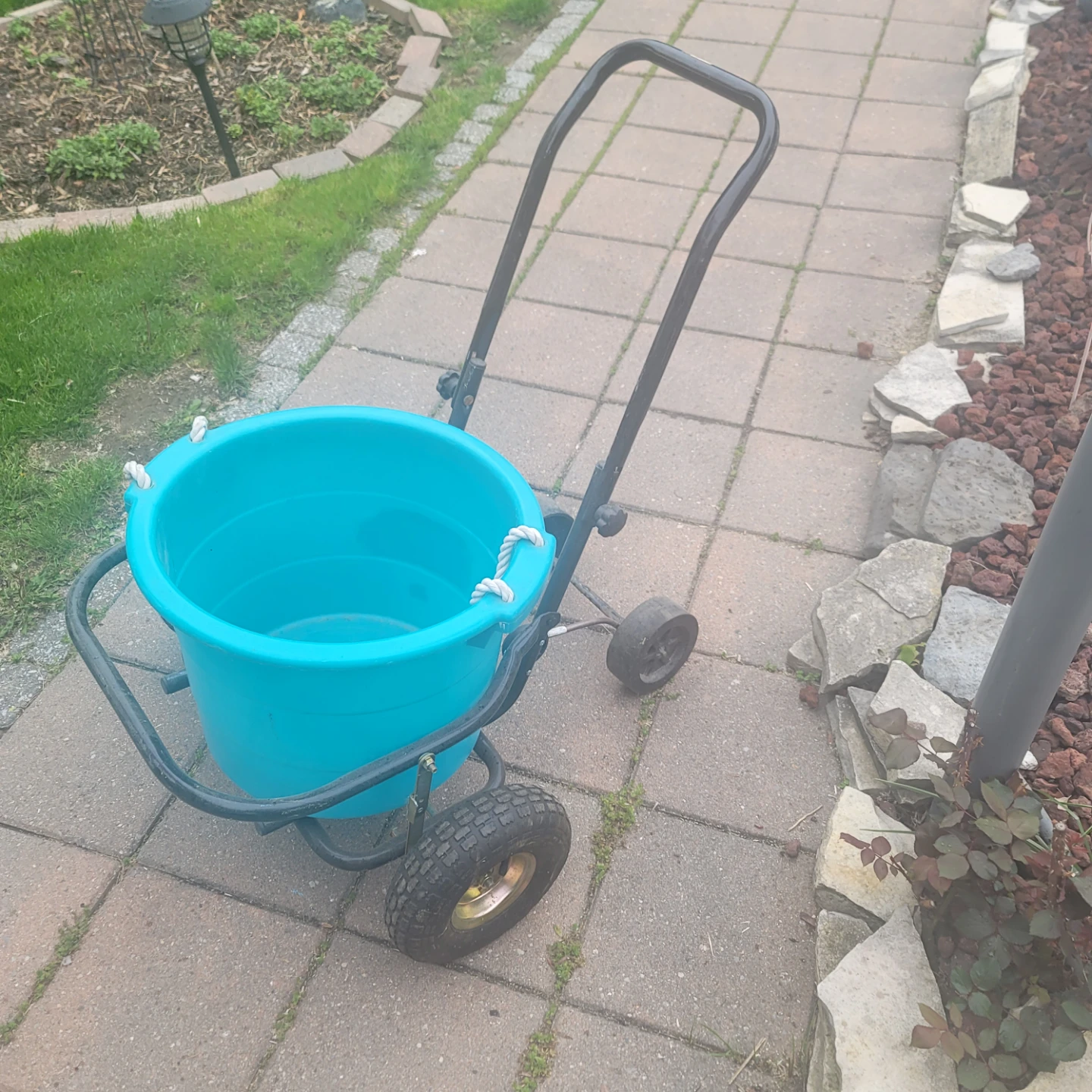Garden Cart with Blue Bucket - photo 4