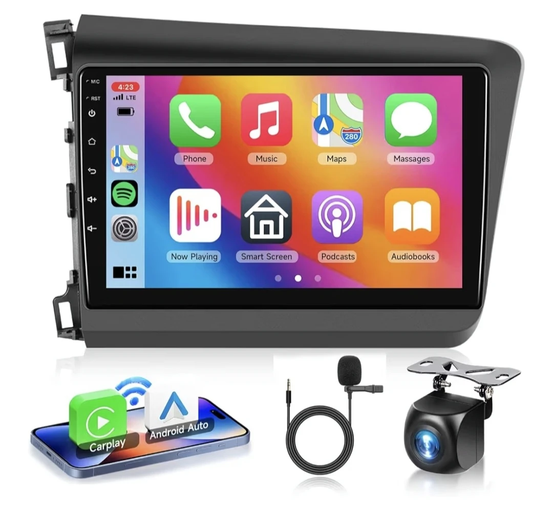 Android 13 Car Stereo Receiver with Backup Camera