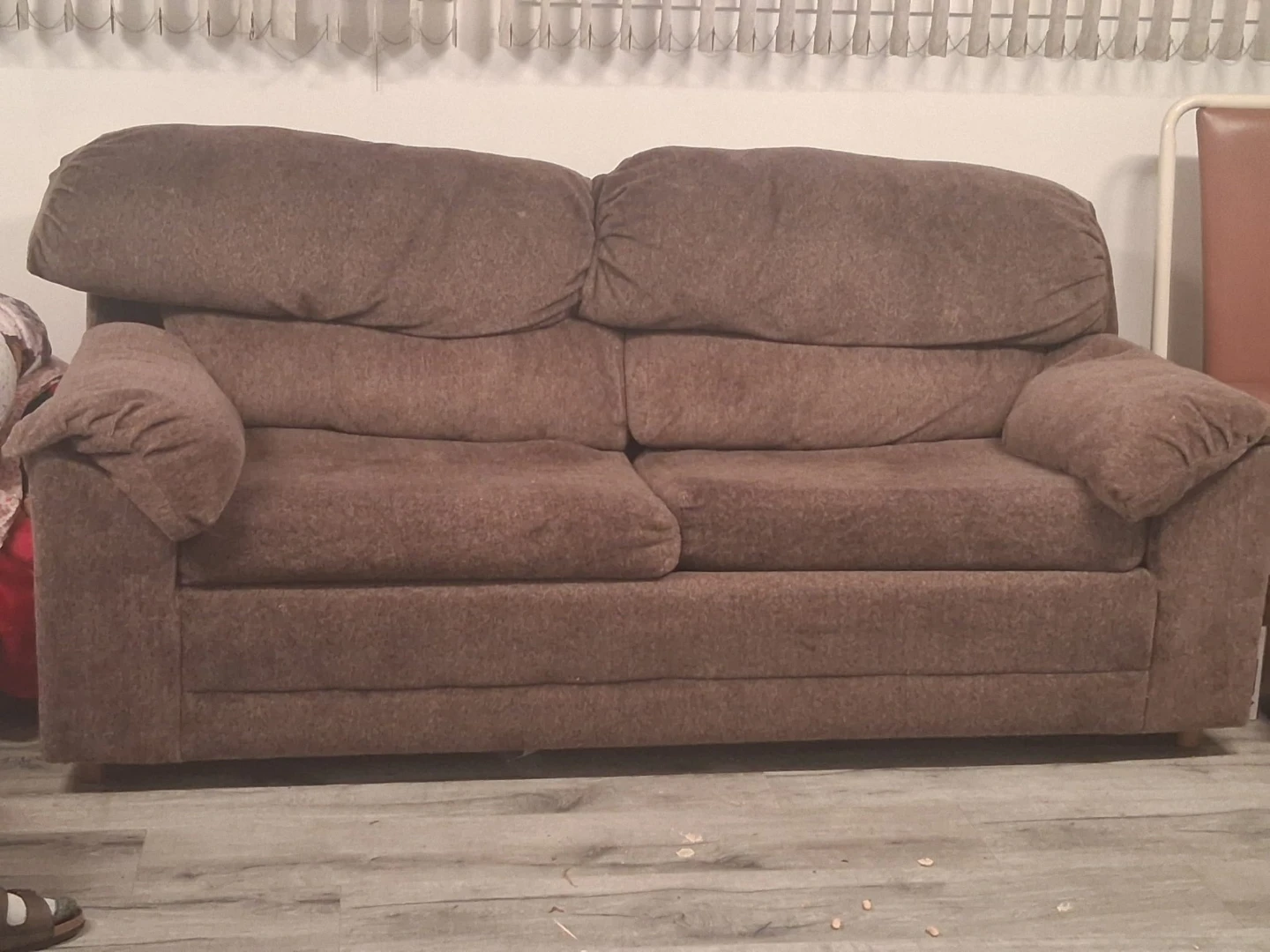 Brown Fabric Sofa