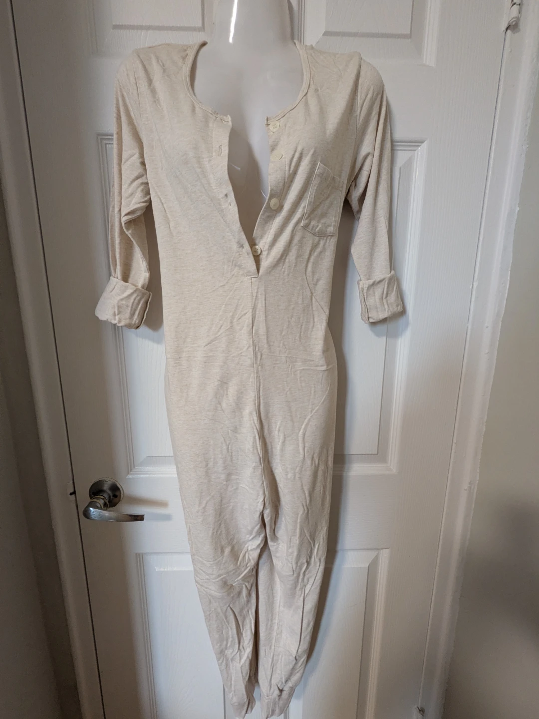 Long Sleeve One Piece Pajama Jumpsuit - photo 2