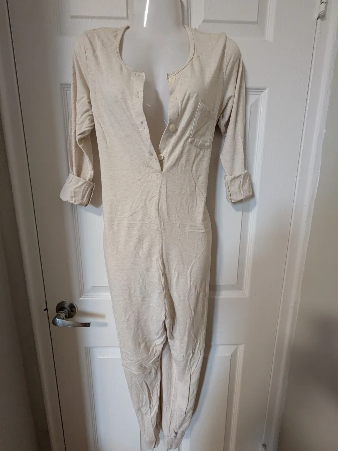 Long Sleeve One Piece Pajama Jumpsuit - photo 2