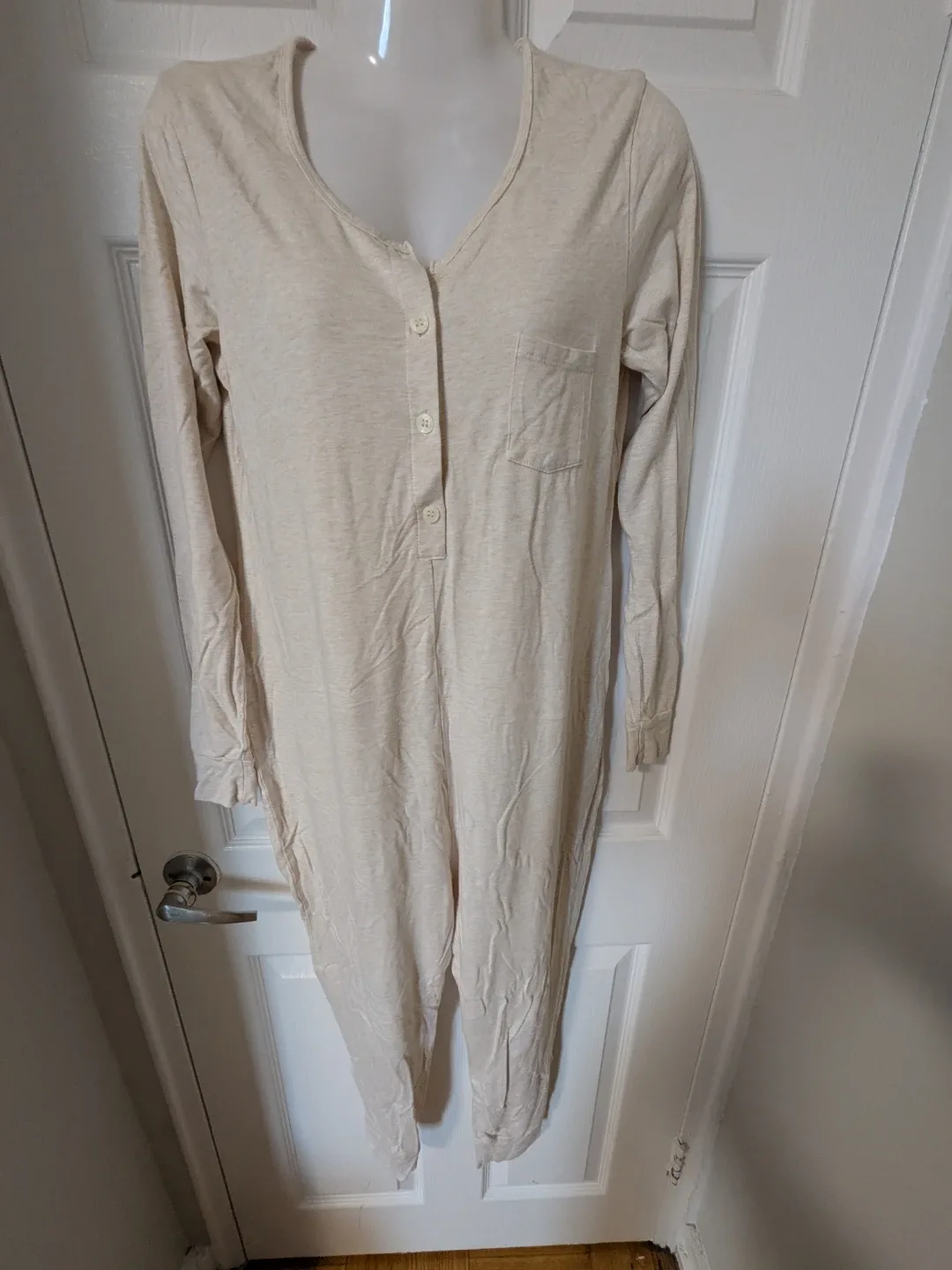 Long Sleeve One Piece Pajama Jumpsuit - photo 3