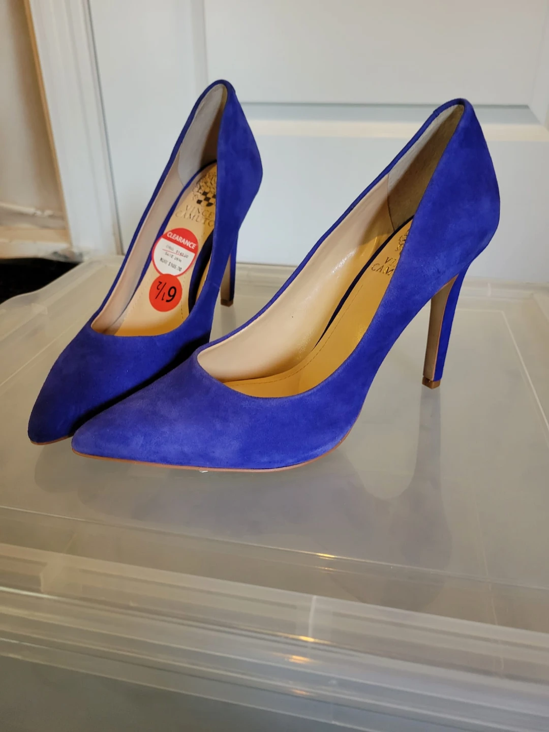 Vince Camuto Suede Heels - Royal Blue - Size 7.5