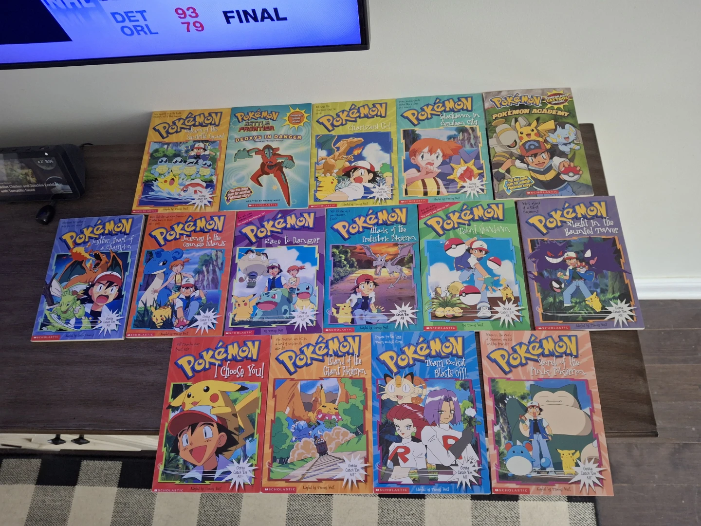 Assorted Pokémon books.