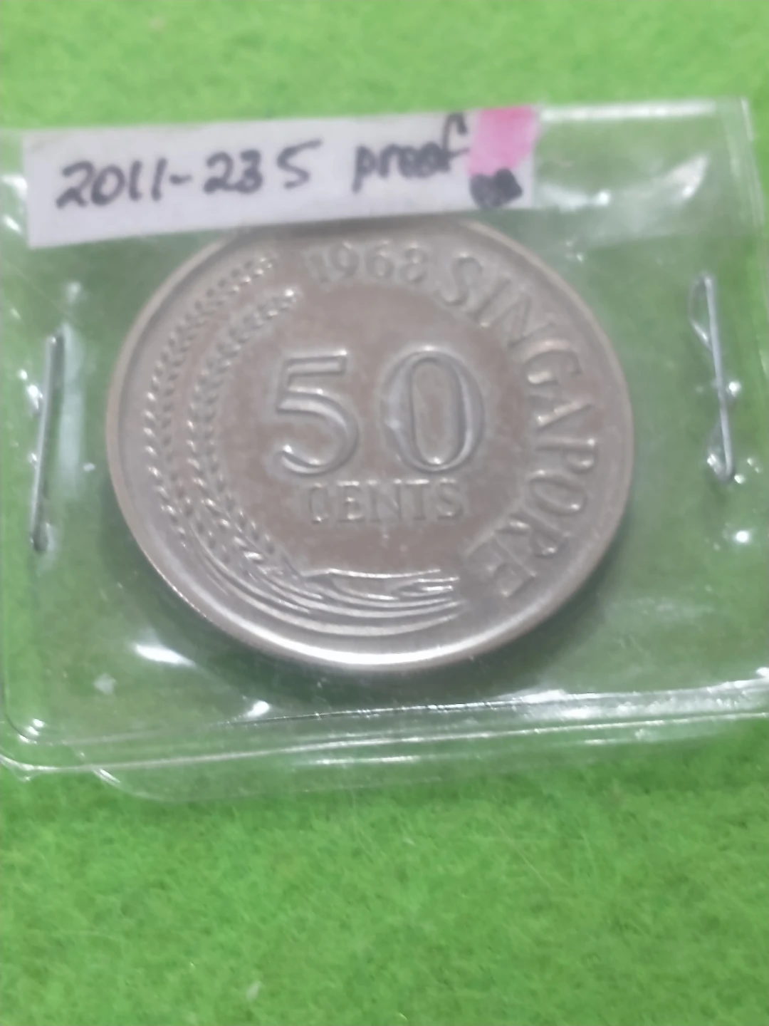 1968 Singapore 50 Cents Coin - photo 2