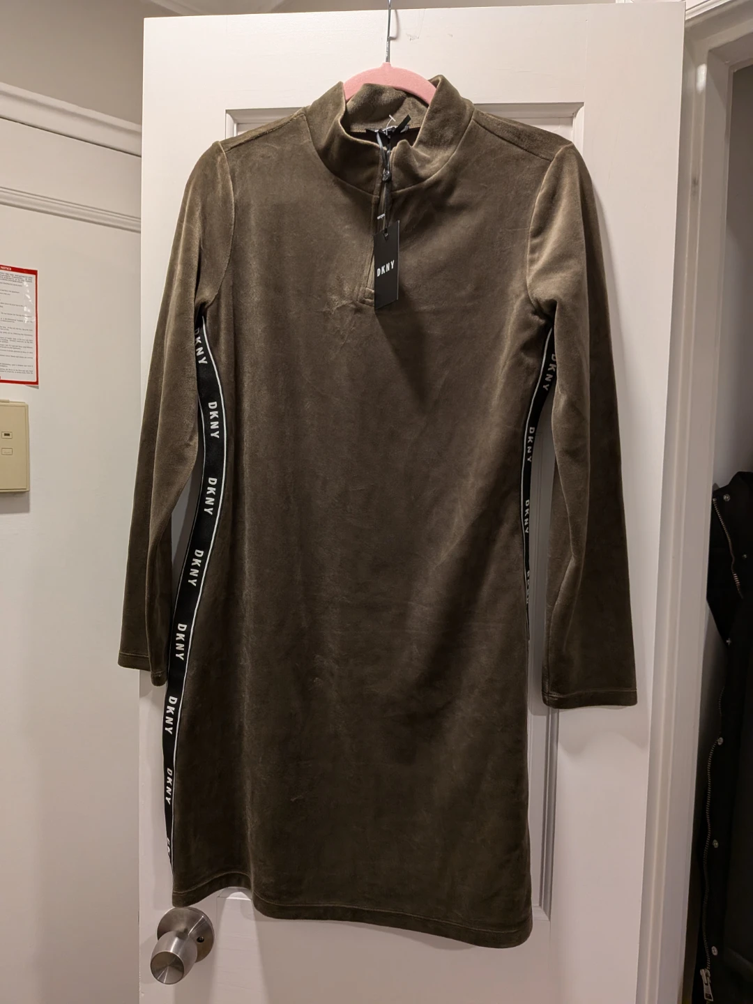 DKNY Velour Dress