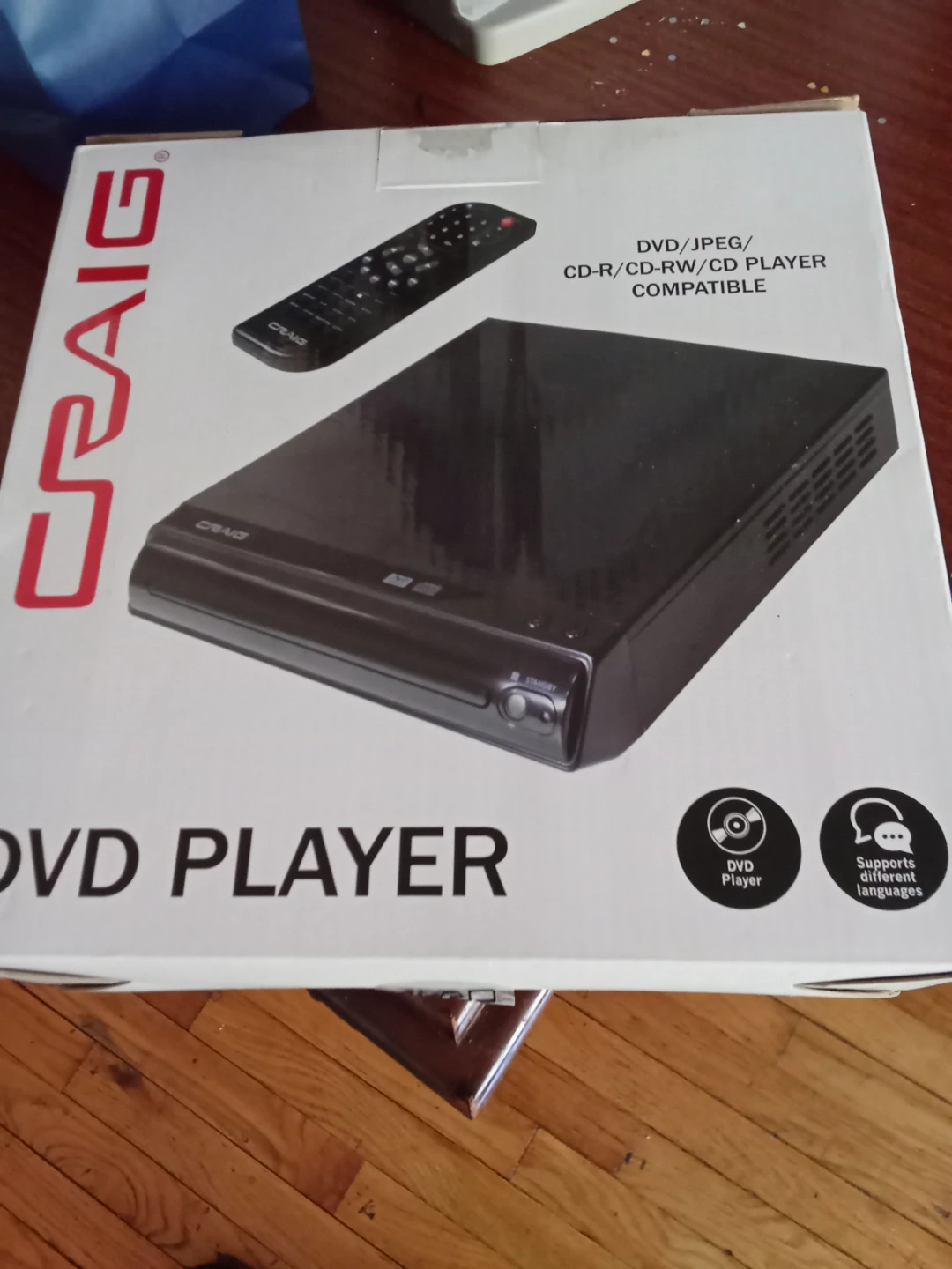Craig DVD/CD Player with Remote