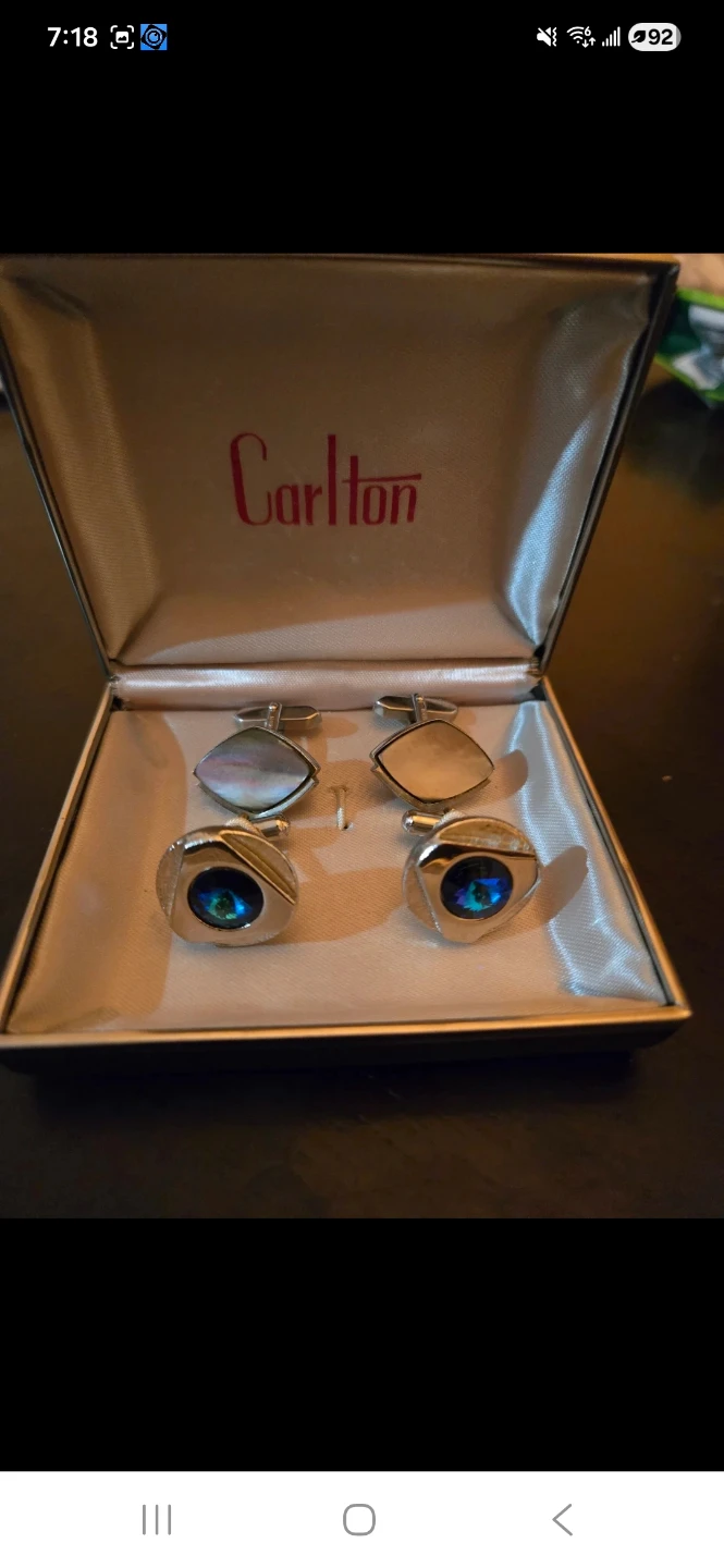 Two sets of vintage cufflinks
