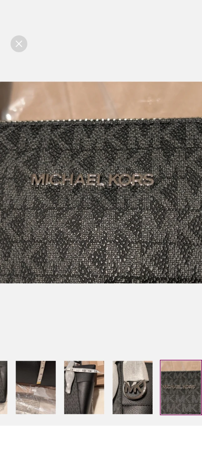 Michael Kors Tote Bag - Black MK Signature NEW - photo 3