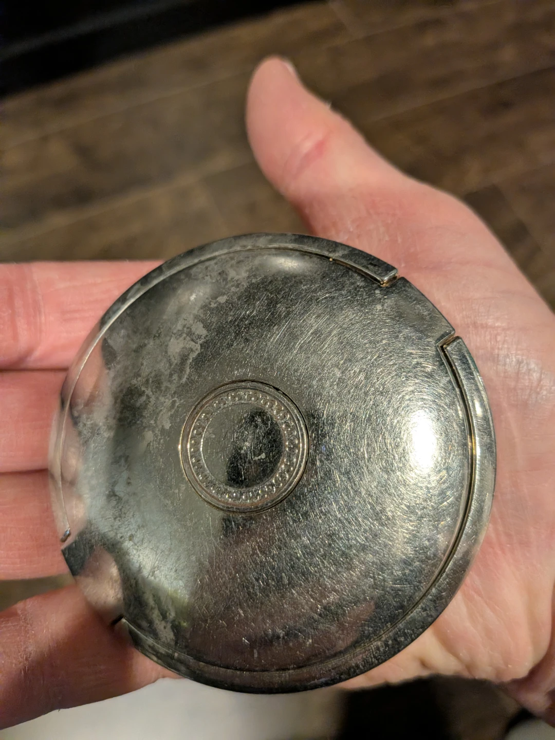 Silver Compact Mirror