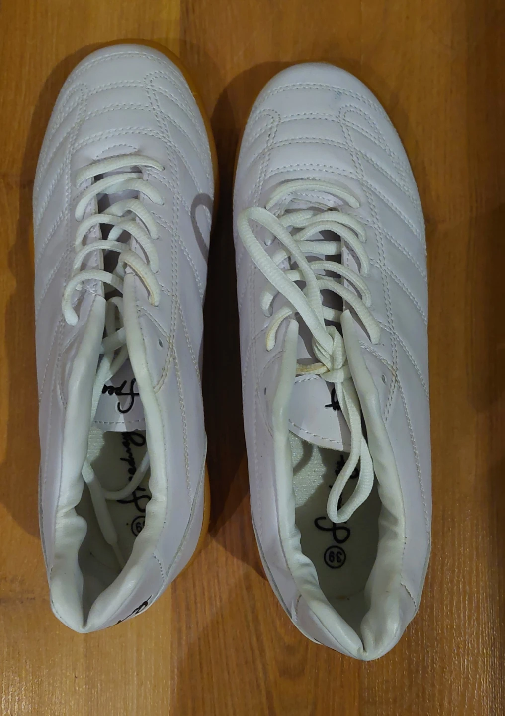 White Indoor Soccer Shoes