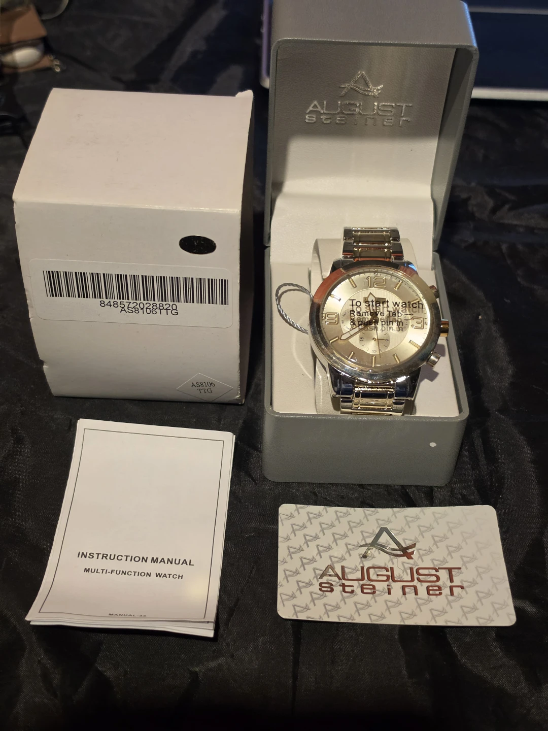 August Steiner AS8106 Multi-Function Watch NEW