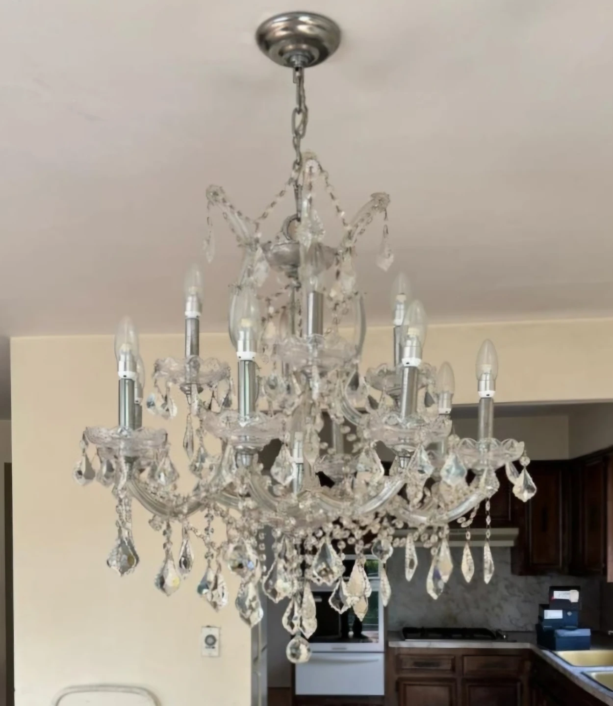 Beautiful 12 light crystal chandelier - photo 2