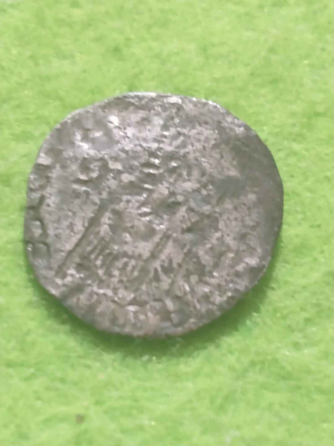 Austrian medieval silver, believed to be 1342-1382 Louis I denar - photo 2