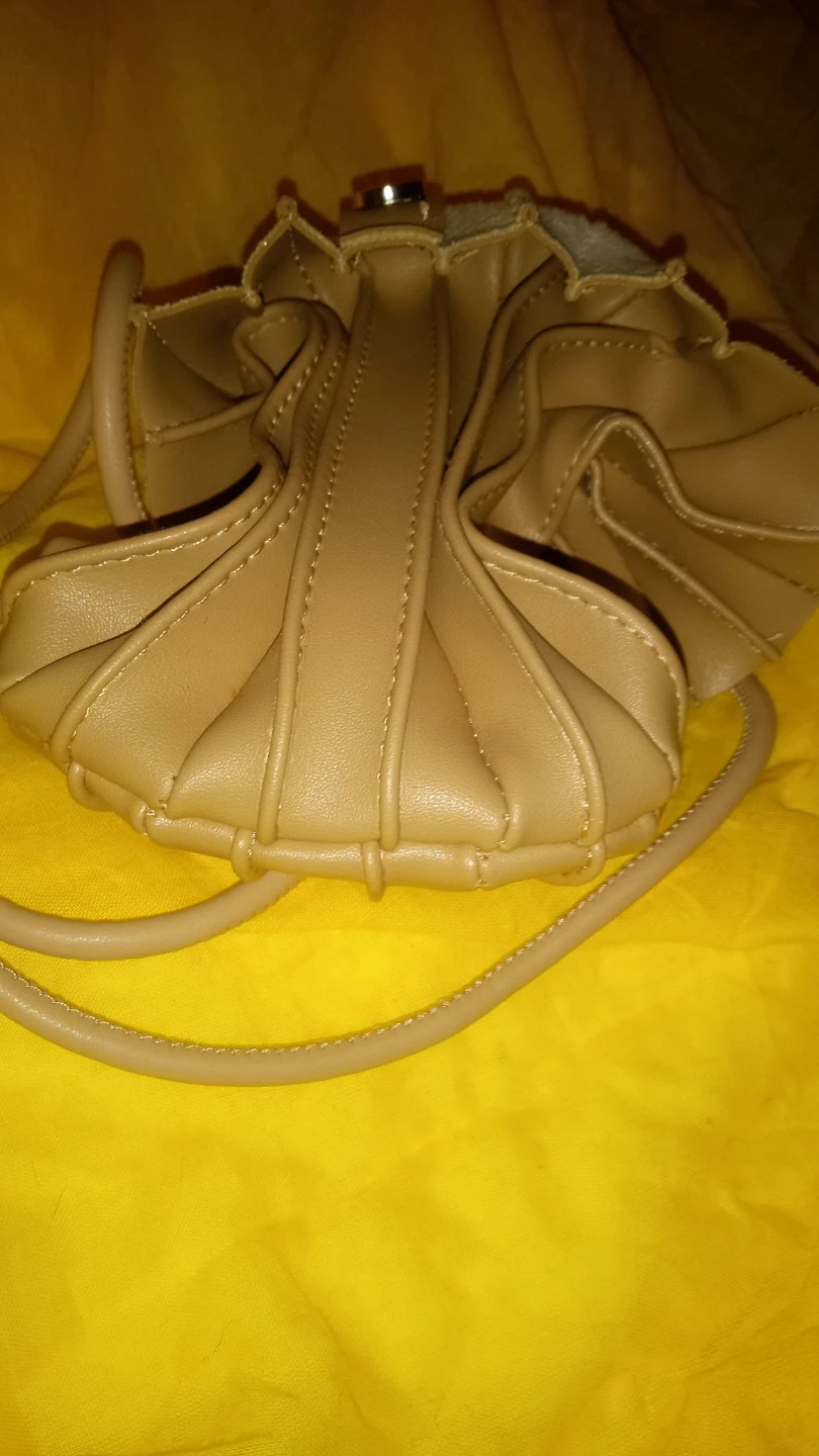 Oak + Fort Beige Pleated Drawstring Bag - photo 4