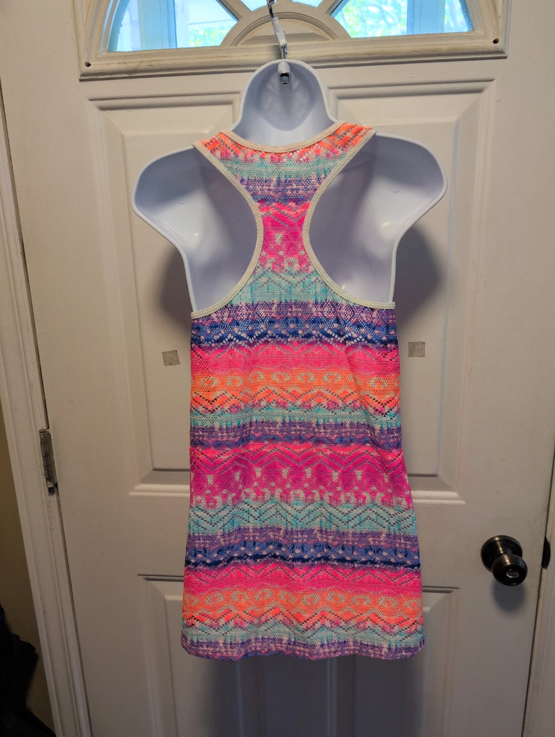 Colorful Striped Racerback Tank Top - photo 4