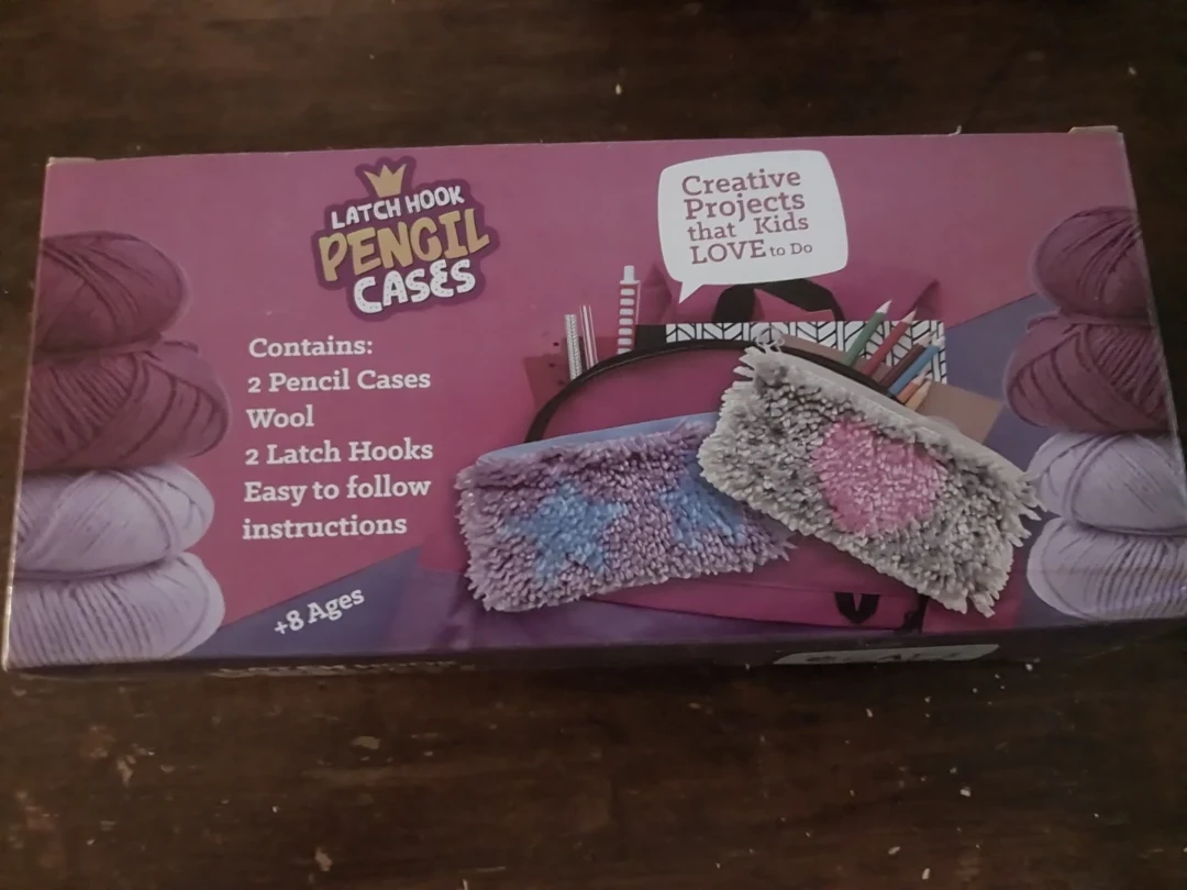 Latch Hook Pencil Cases Craft Kit