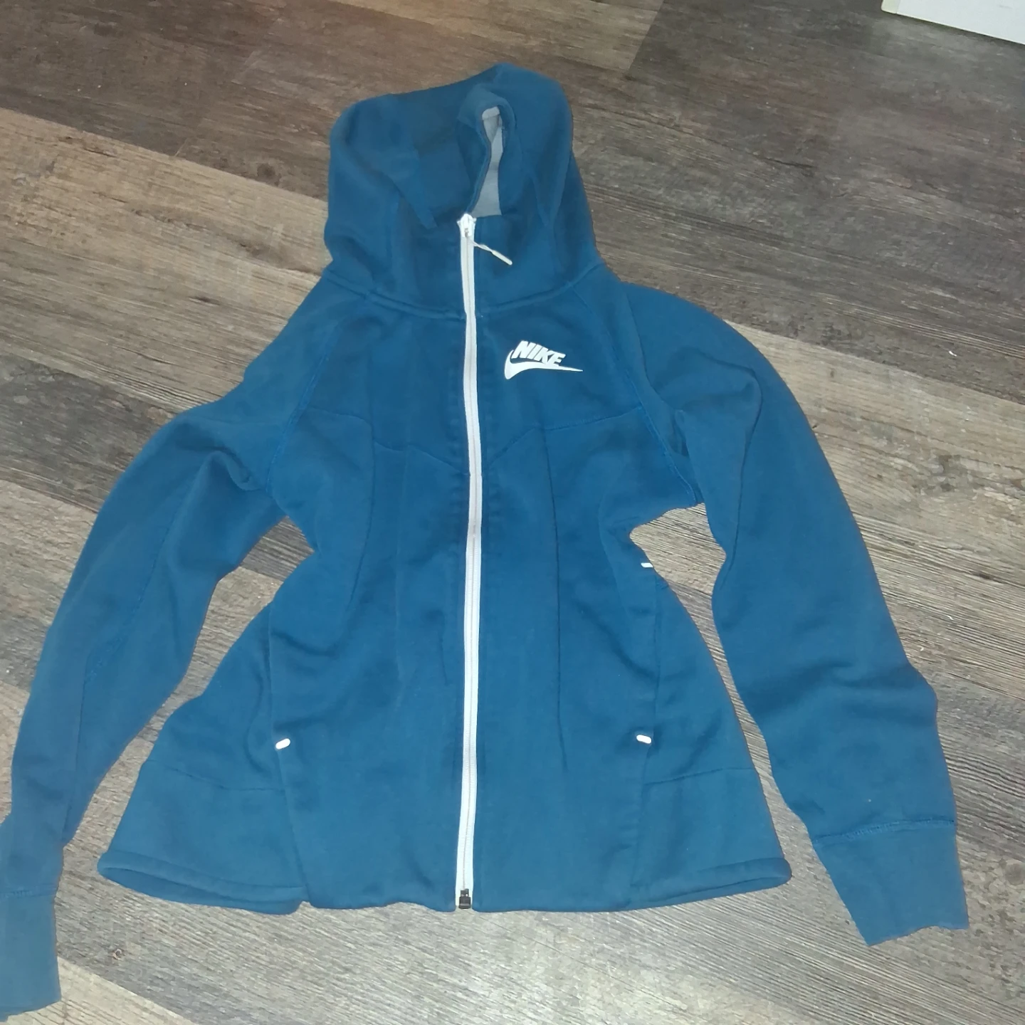Nike Blue Zip-Up Hoodie - Size S