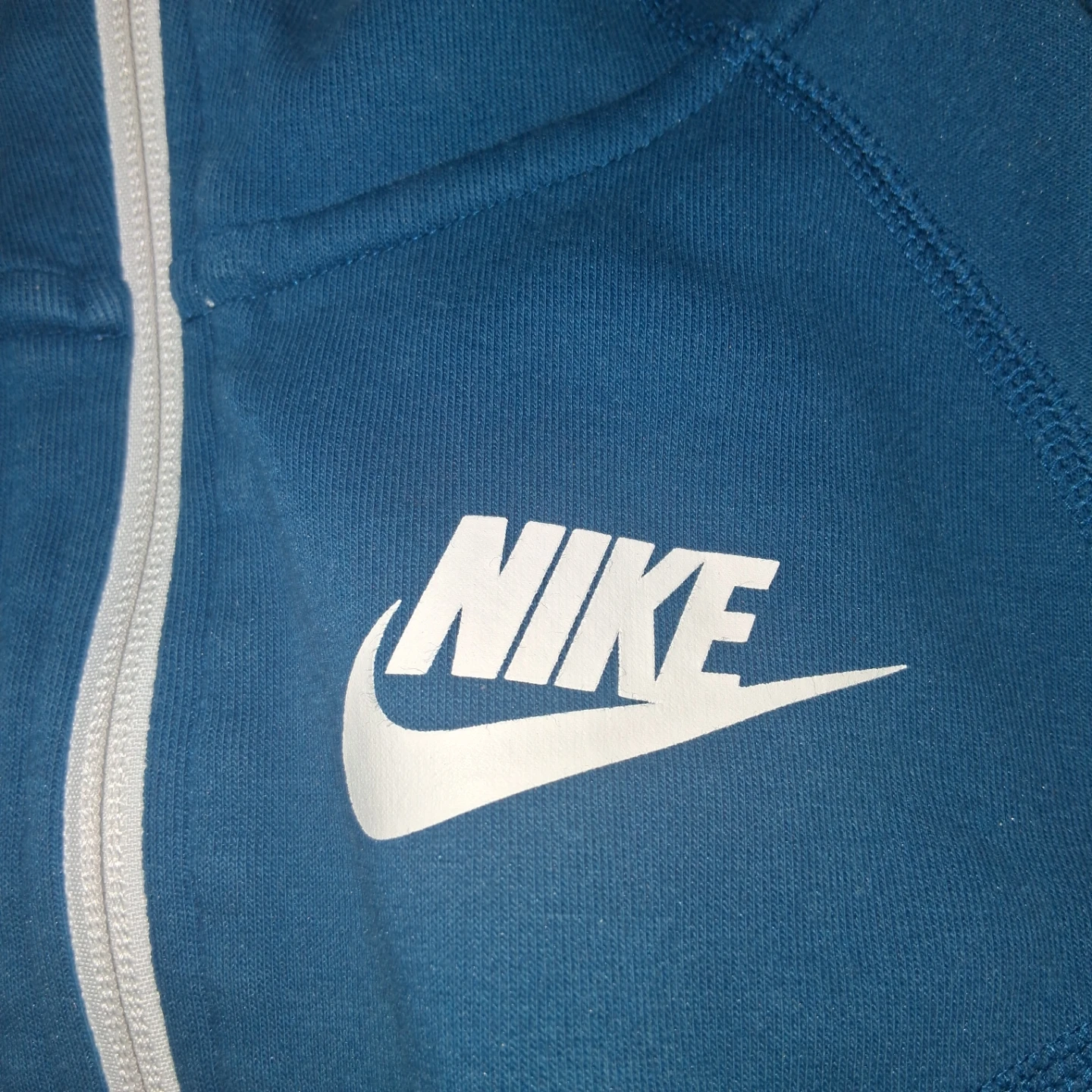 Nike Blue Zip-Up Hoodie - Size S - photo 2