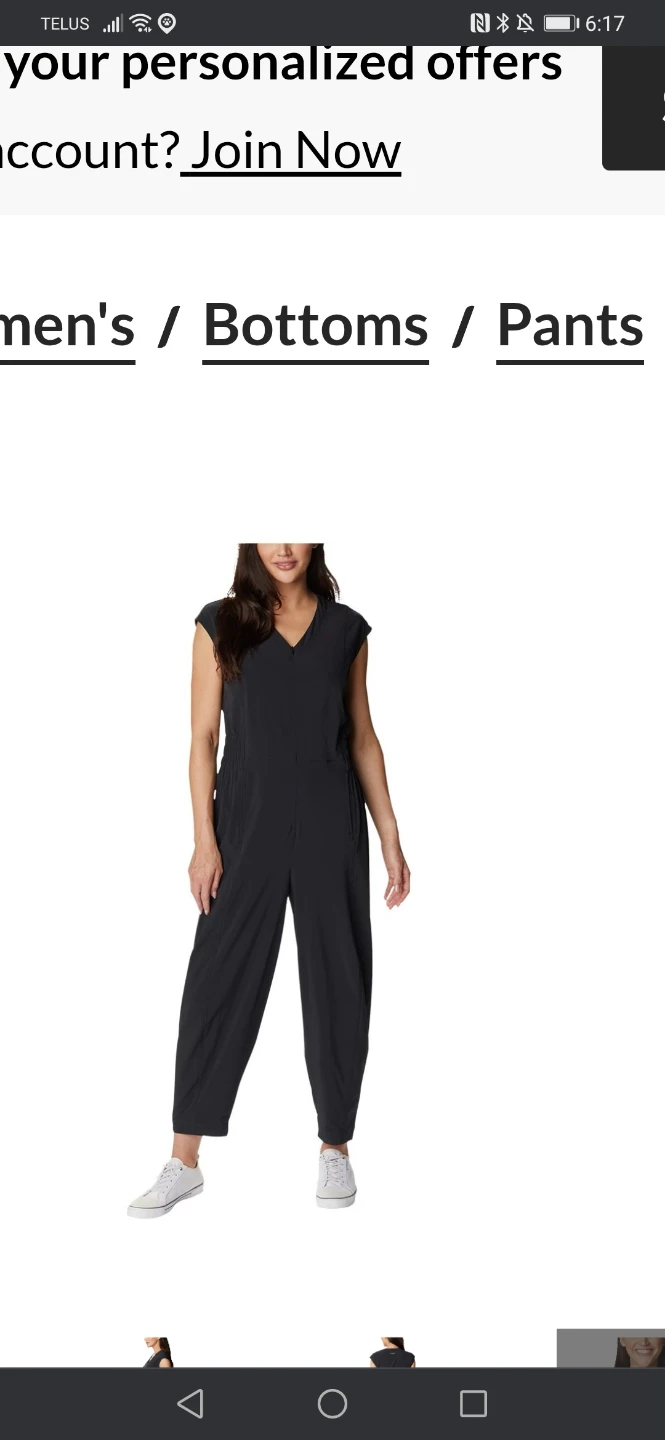 Columbia Black Jumpsuit nwot 2X