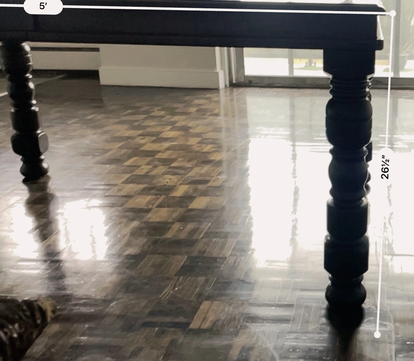 Dark Wood Dining Table - photo 2