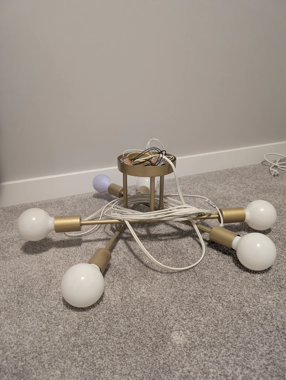Modern Gold Sputnik Chandelier Light Fixture - photo 2