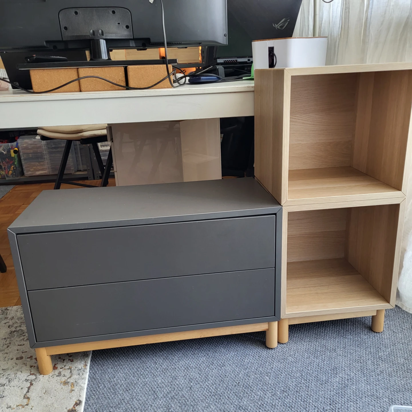 Ikea eket  Unit2 Drawers, 2 cubes great condition - photo 2