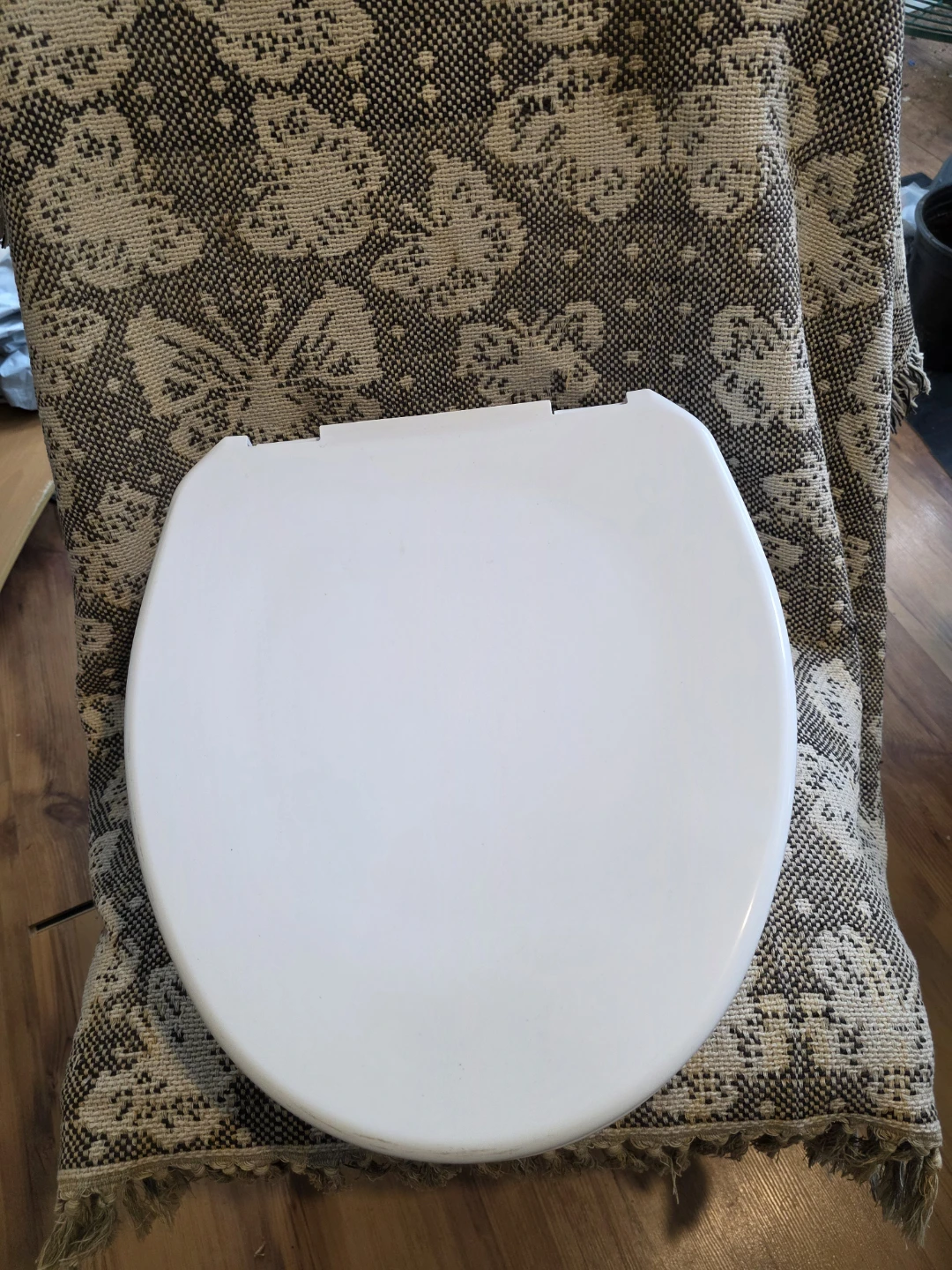 White Toilet Seat Elevator
