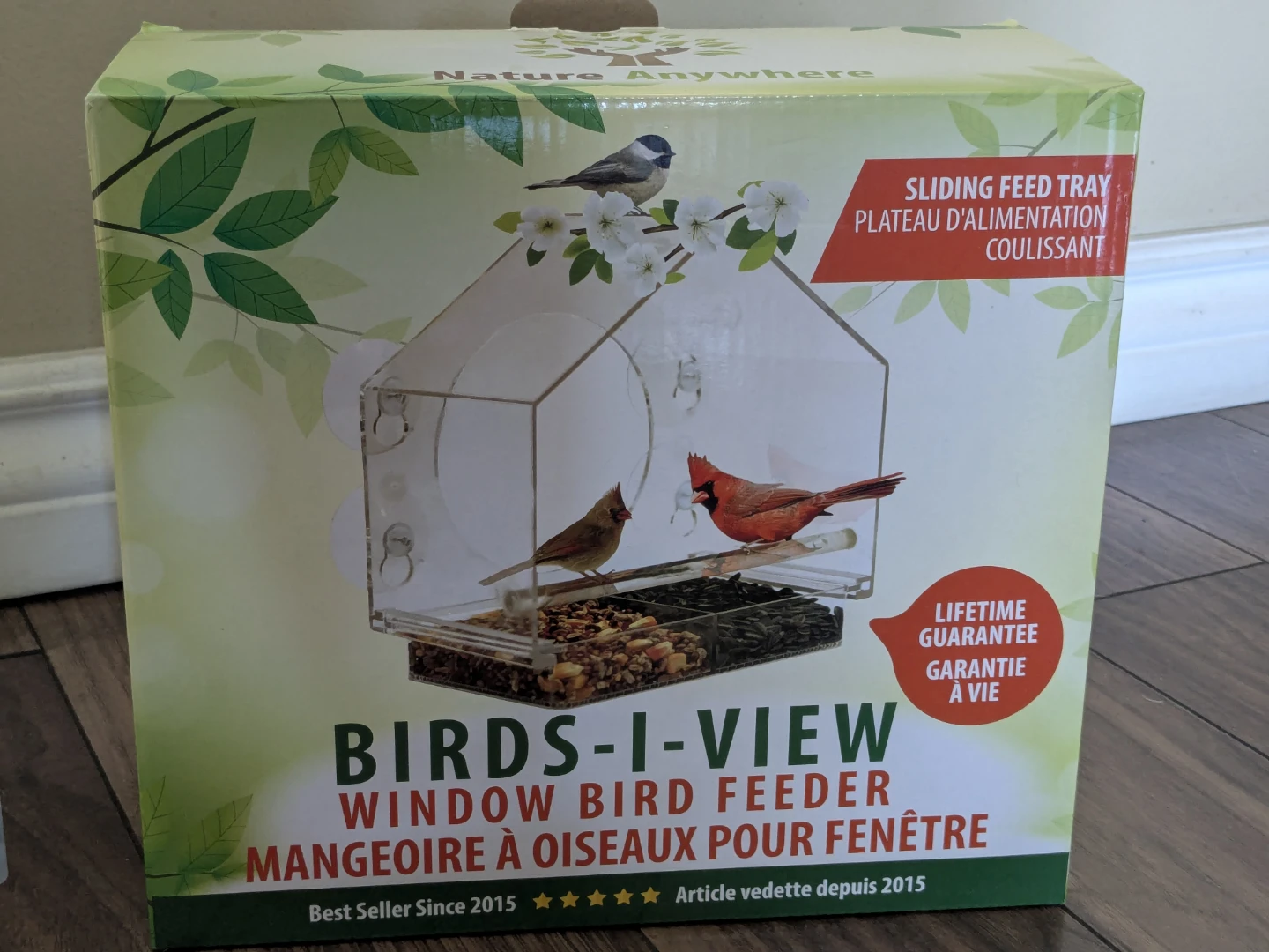 Nature Anywhere Birds-i-View Window Bird Feeder