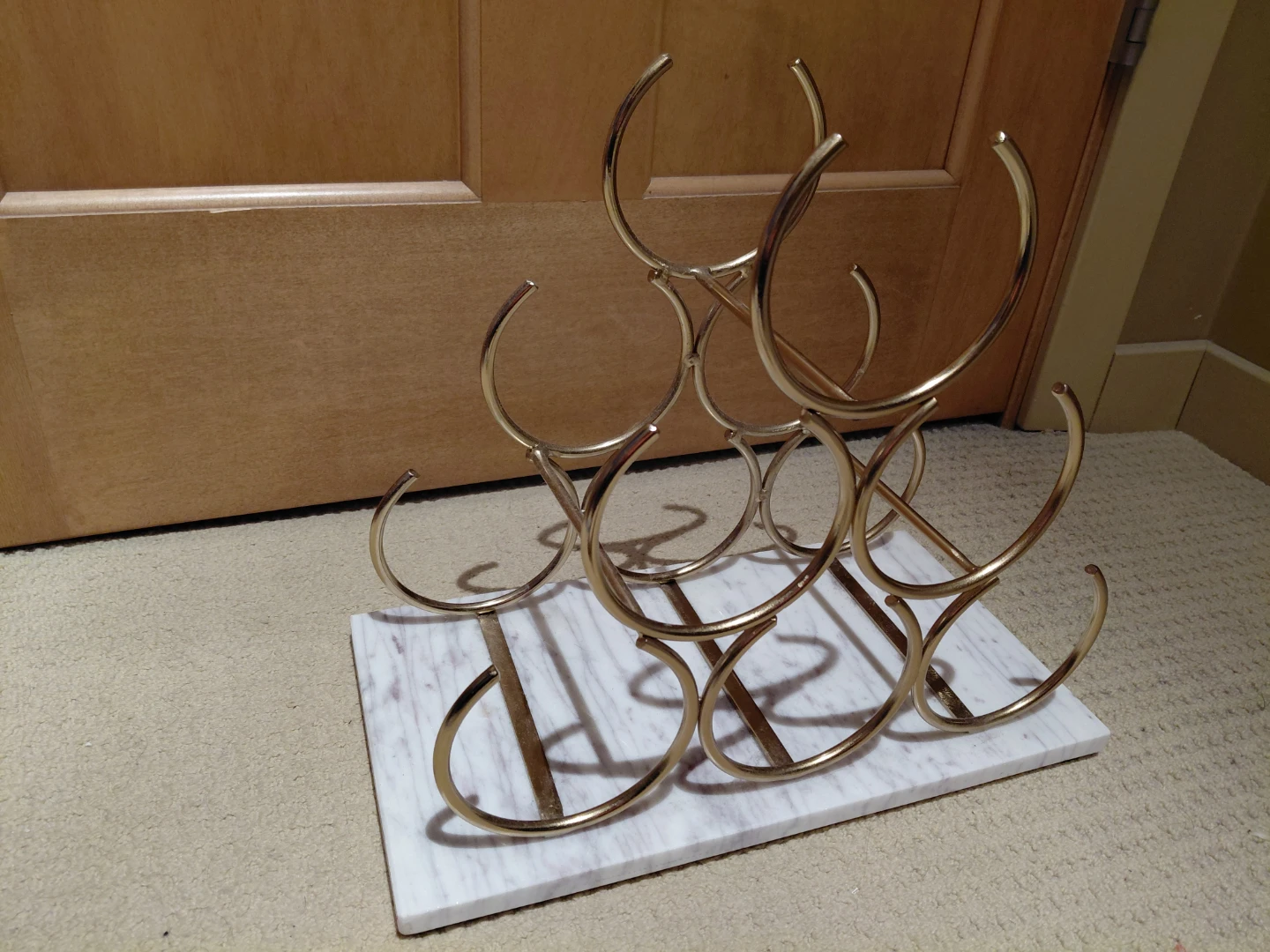 Marble Base Gold  Wine Rack - photo 2
