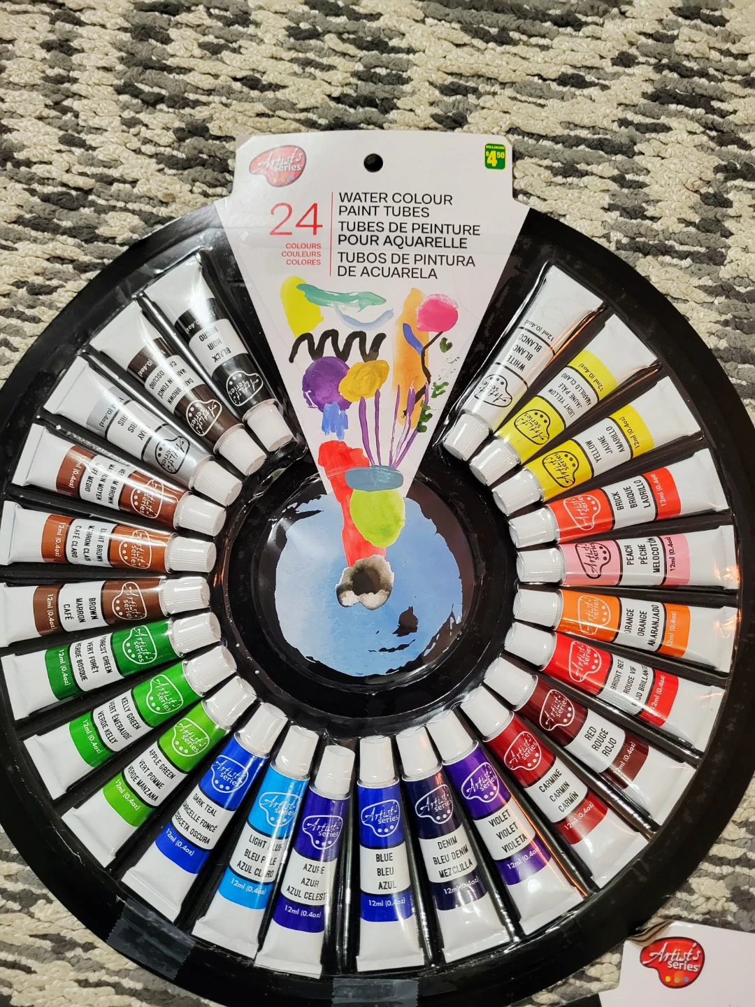 3×Artist's 24  Watercolour Paint Tubes - photo 2
