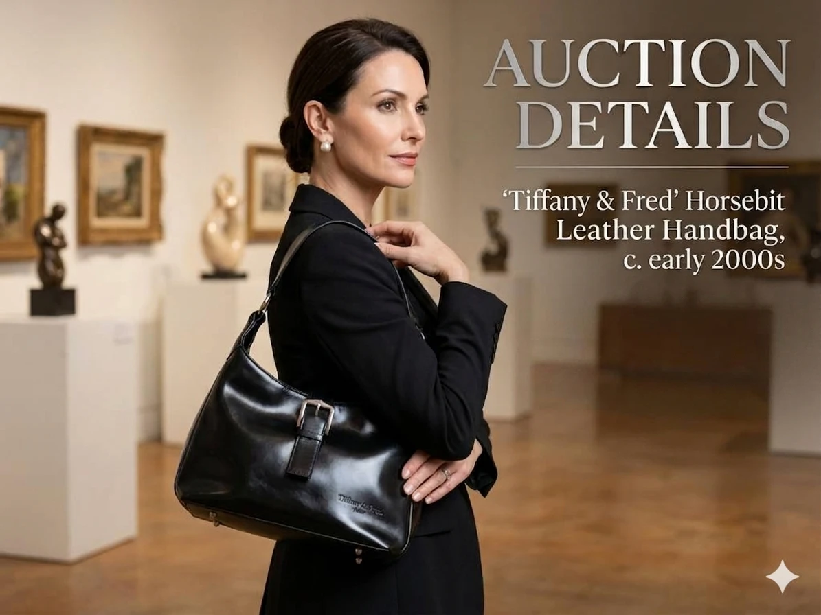 VINTAGE Tiffany & Fred Paris Leather Horsebit Hobo Bag - photo 2