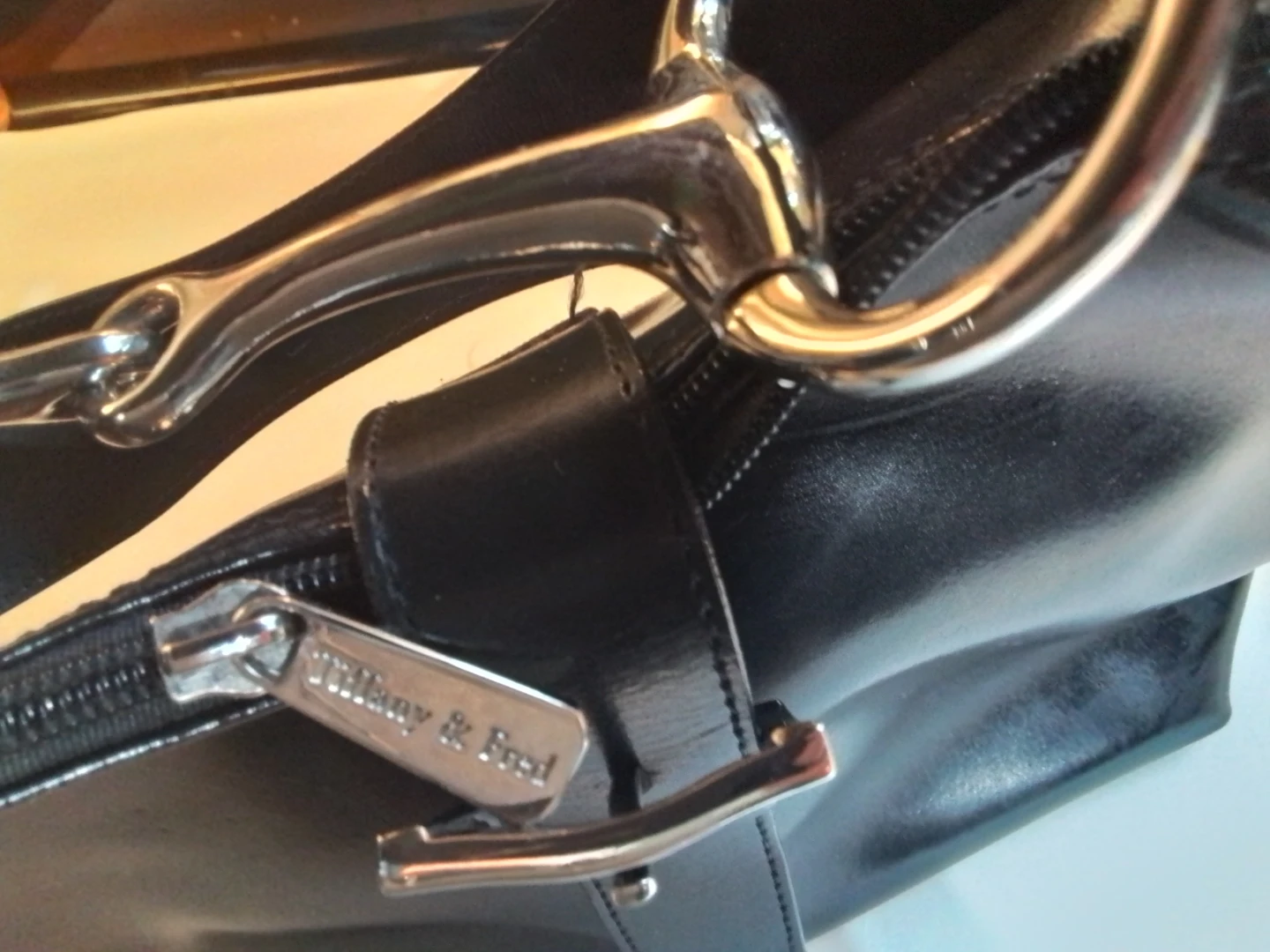 VINTAGE Tiffany & Fred Paris Leather Horsebit Hobo Bag - photo 4
