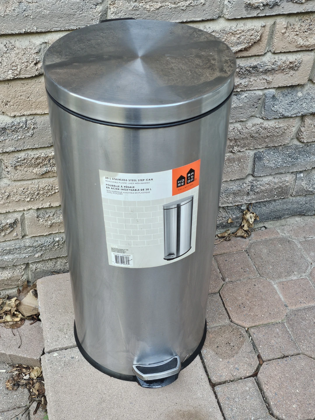 Home Maison Stainless Steel Step Can 30L