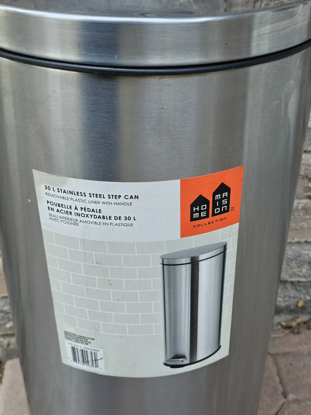 Home Maison Stainless Steel Step Can 30L - photo 2