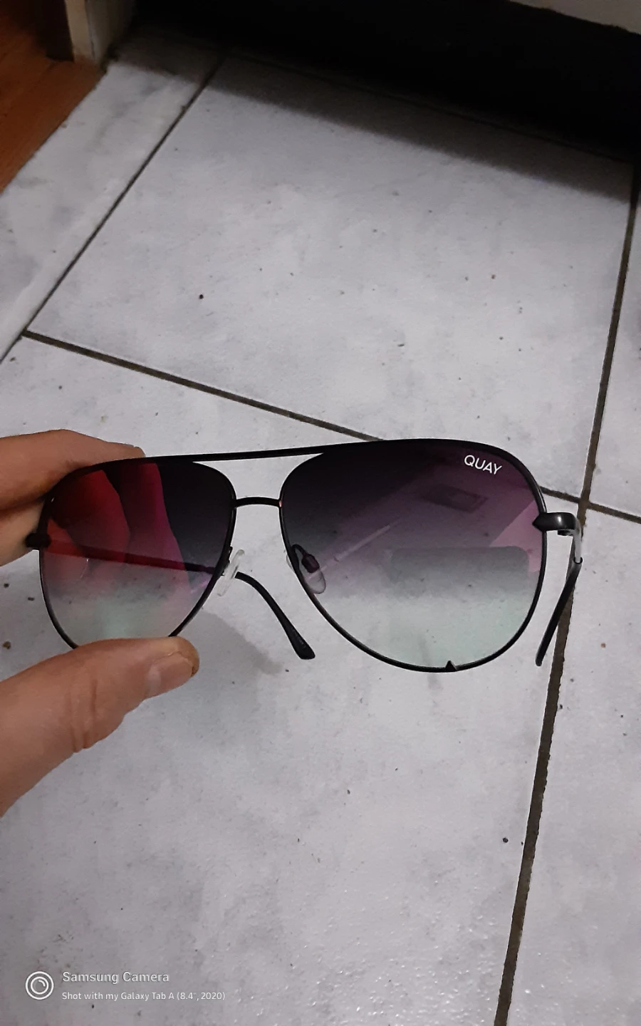 QUAY High Key Wire Frame Aviator Sunglasses, AUSTRALIA! 100% UV - photo 3