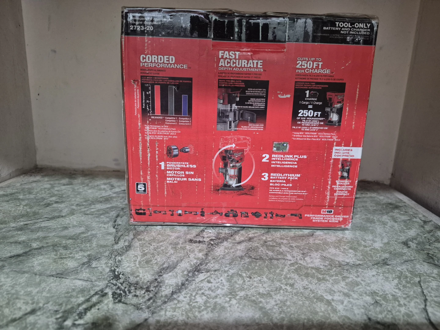 Milwaukee M18 FUEL Compact Router 2723-20 Tool-Only - photo 2