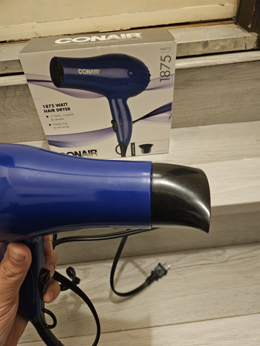 Conair 1875 Watt Hair Dryer - Blue - photo 4