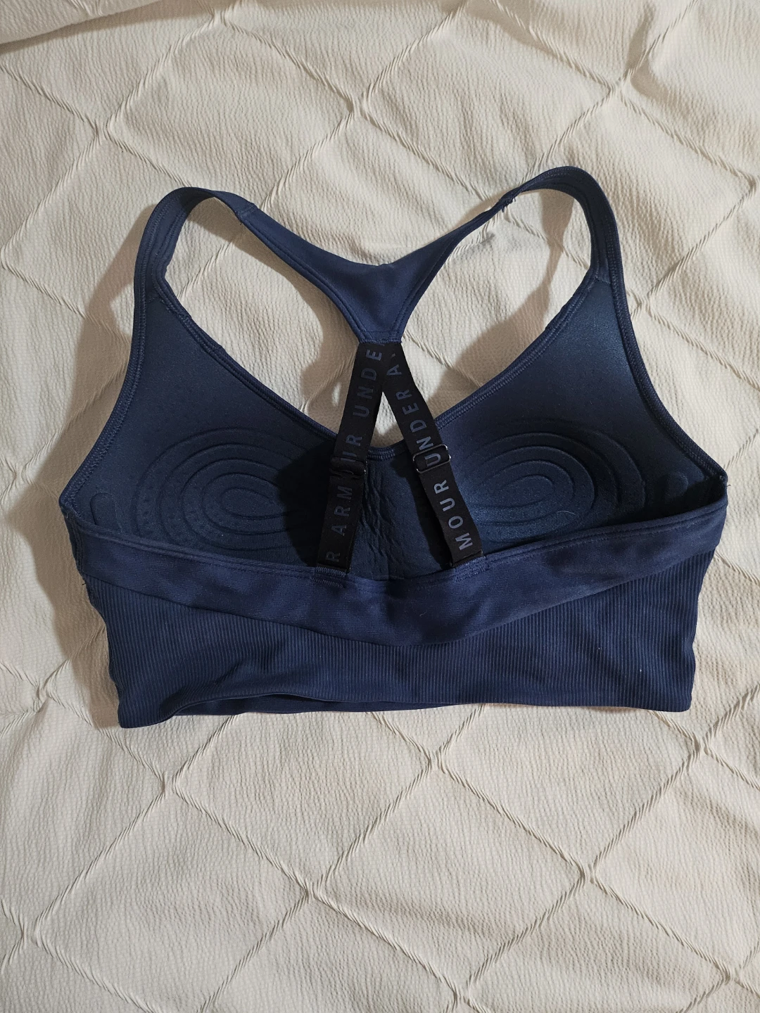 Under Armour HeatGear Sports Bra - Navy Blue