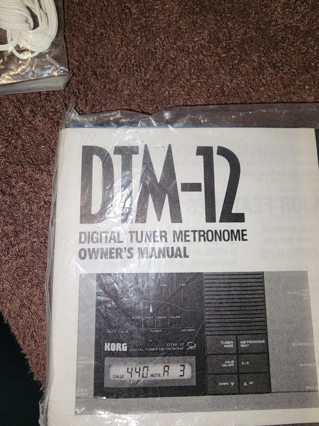Korg DTM-12 Digital Tuner Metronome - photo 4