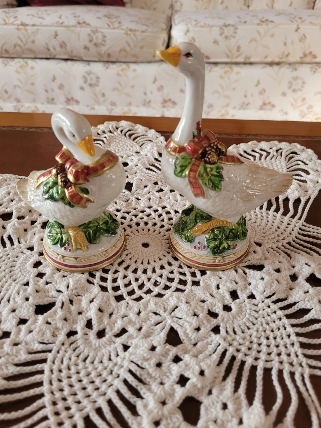 Fitz & Floyd Swan Salt & Pepper Set