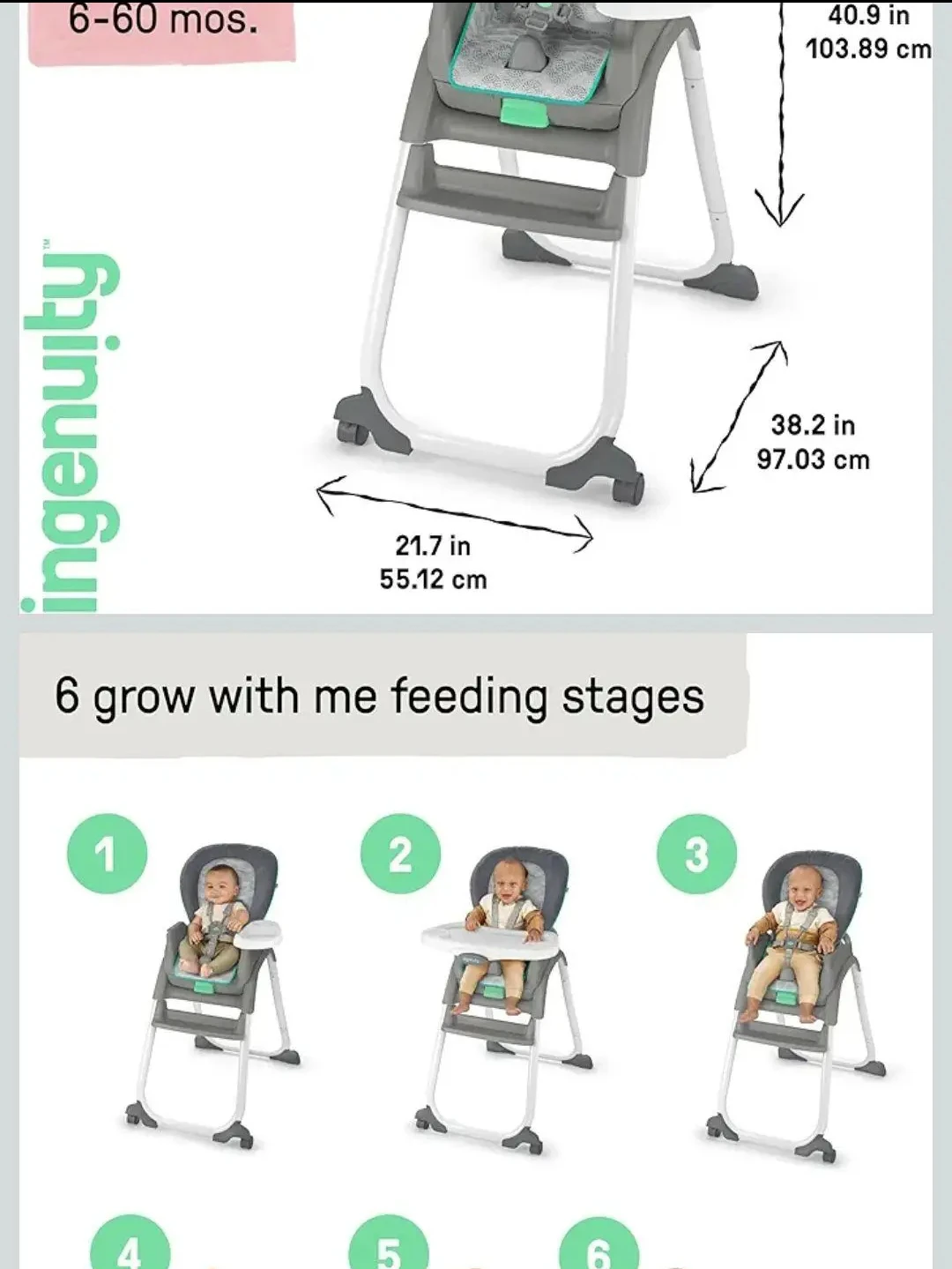 Baby feeding high chair - photo 2