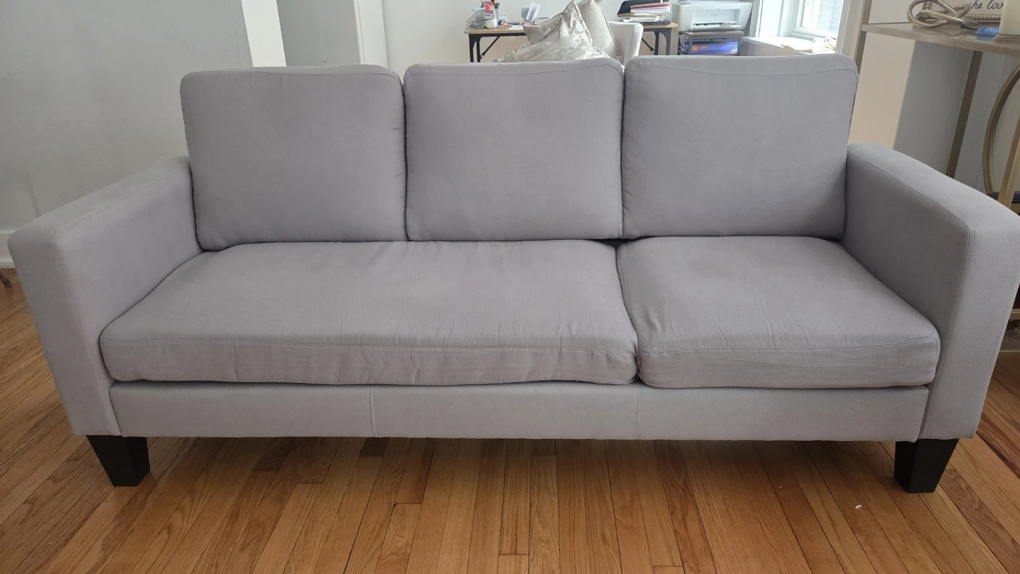 Grey 3-Seater Sofa minimalist
