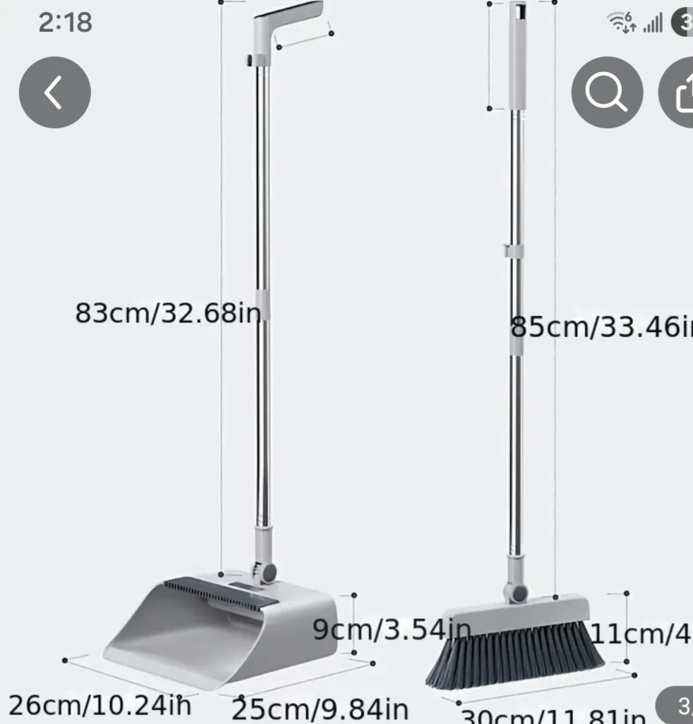 New Upgraded 4-in-1 Broom and Dustpan Set - photo 2