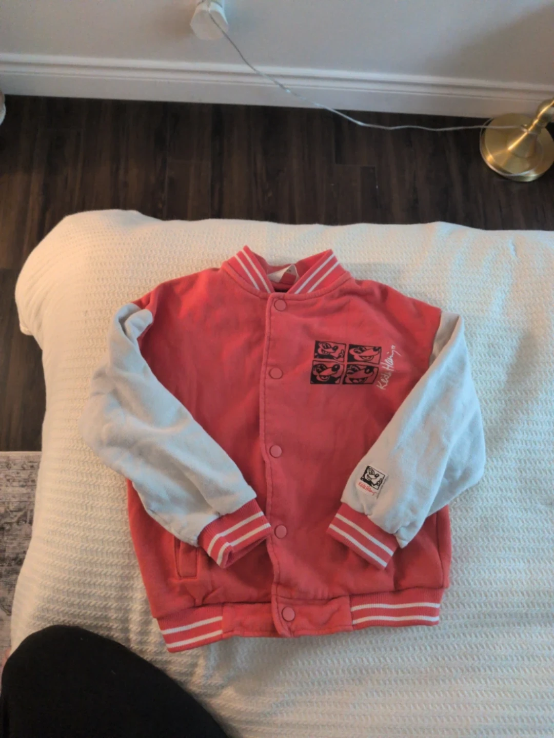 H&M Keith Haring Mickey Mouse Bomber Jacket