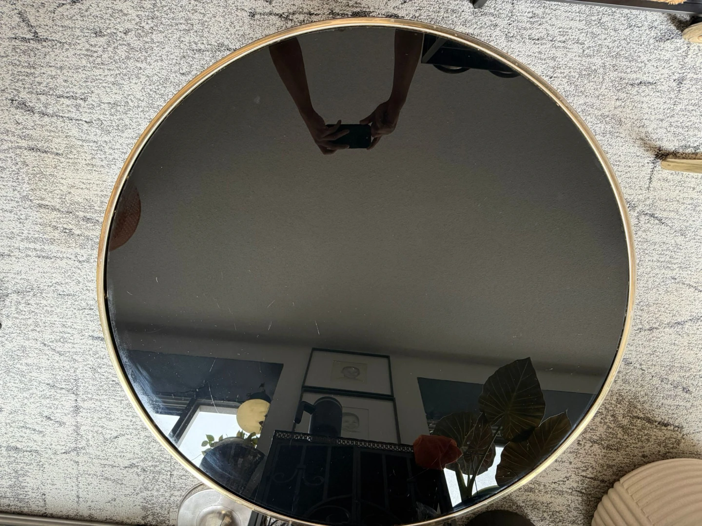 McM  Milo Baughman Brass and Glass Swivel Coffee Table - photo 4