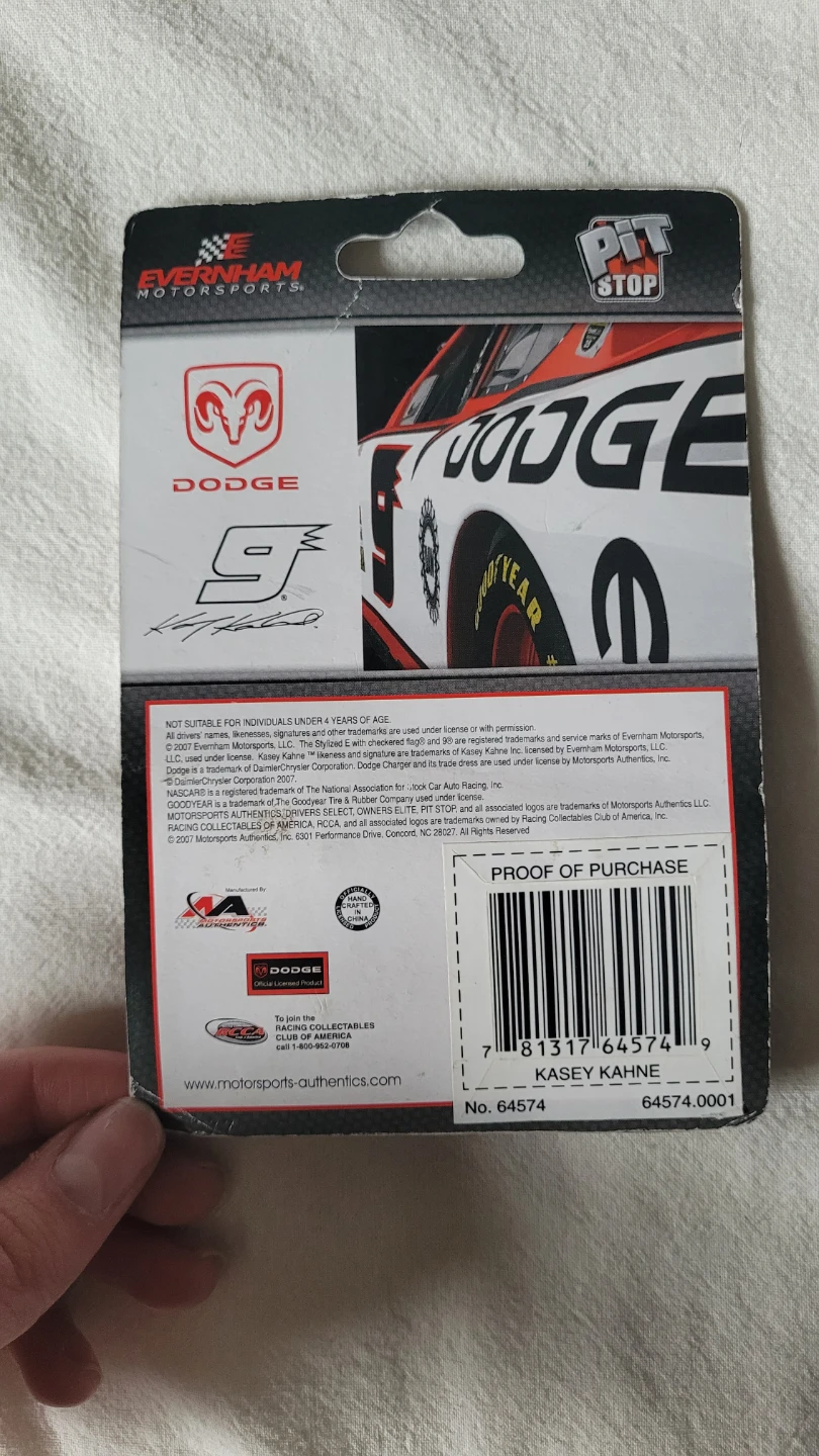Kasey Kahne 9 Dodge Stock Car 1:64 Scale - photo 2